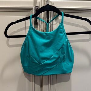 Lululemon Flow Y Wrap front high neck bra